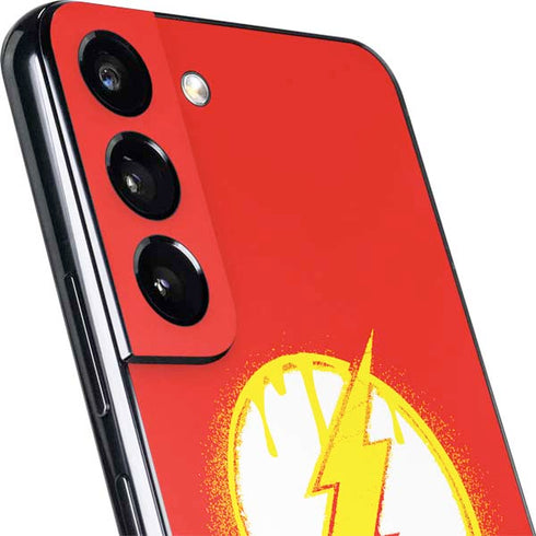 DC Comics The Flash Emblem Drip Galaxy S22 Plus Skin